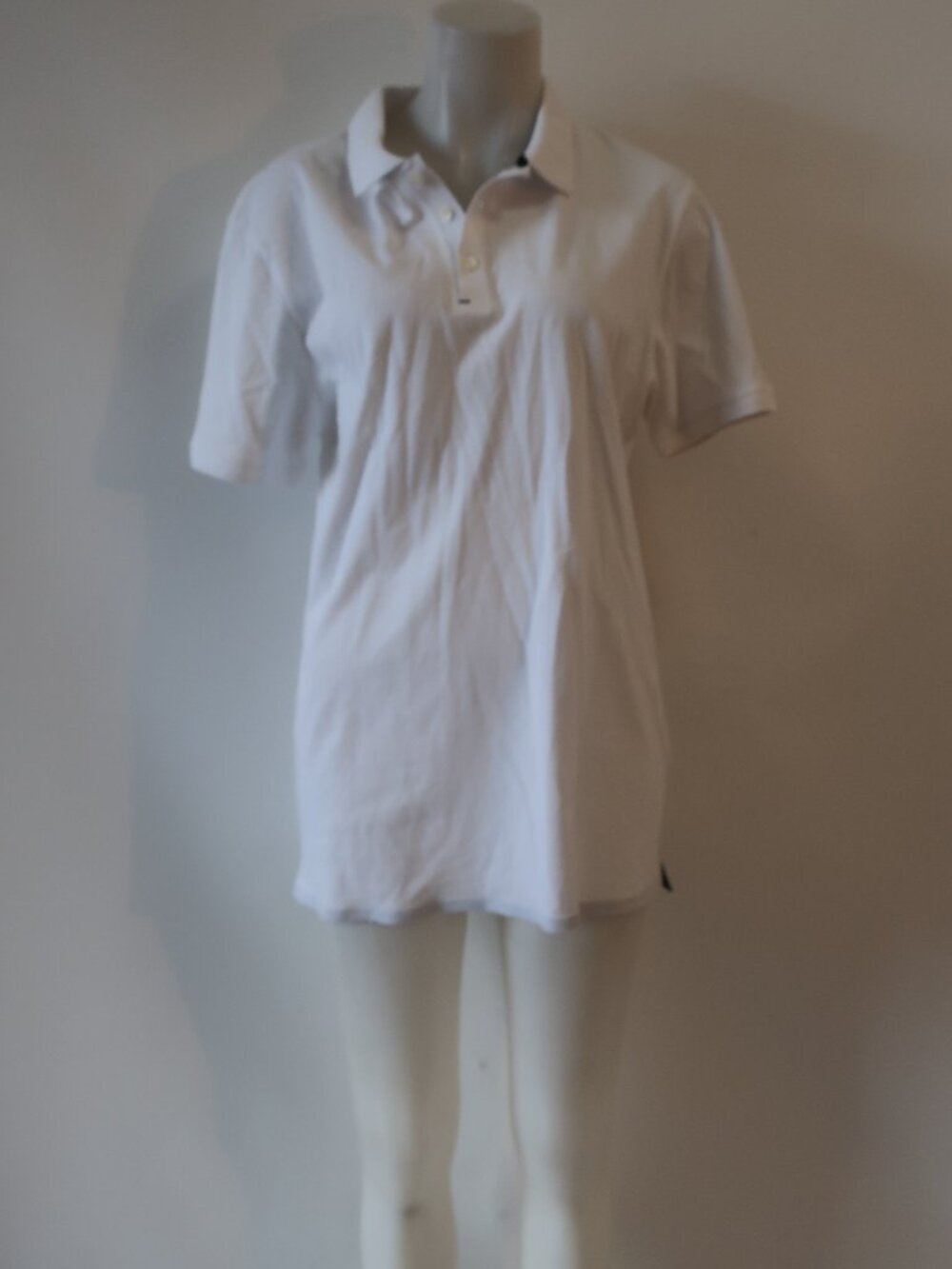 Mens Danward White, Black Short Sleeve Polo Shirt XL